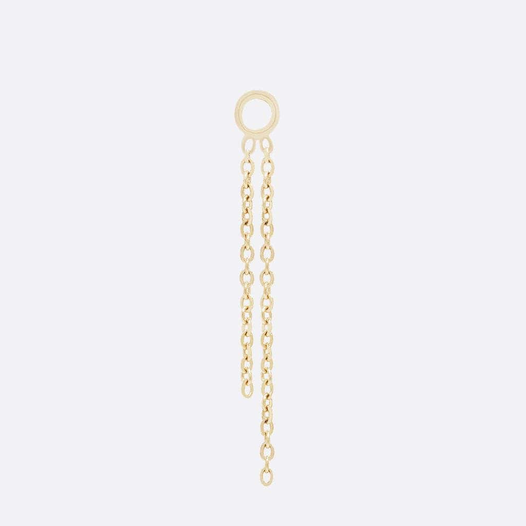 Sale Estate Charm Holder Modern 14k Yellow Gold Necklace Chain