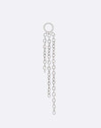 Cascade 3 Charm - 14K WHITE