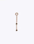Gemmed Orbit Charm - 14K ROSE - Black Diamond