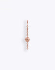 Hex Stud Orbit Charm - 14K ROSE