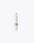 Hex Stud Orbit Charm - 14K WHITE