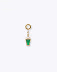 Linda Chain Charm - 14K YELLOW - Emerald
