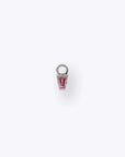 Linda Charm - 14K WHITE - Pink Tourmaline