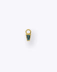 Linda Charm - 14K YELLOW - London Blue Topaz