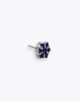 Peony - 14K WHITE - Blue Sapphire
