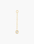 Niko Chain Charm - WHITE TOPAZ