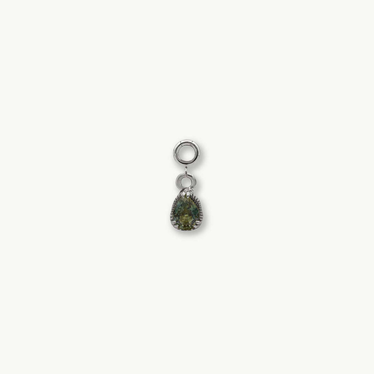 Chaka Pendant - 14K WHITE - Montana Sapphire