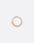 Petite Carbonado Seam Ring - 14K ROSE