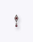 Dyna Drop - 14K WHITE - Ruby
