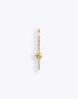 Hex Stud Orbit Charm - 14K YELLOW