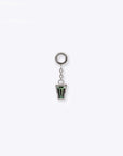 Linda Chain Charm - 14K WHITE - Montana Sapphire