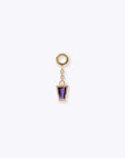 Linda Chain Charm - 14K YELLOW - Amethyst