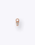 Linda Charm - 14K ROSE - White Topaz