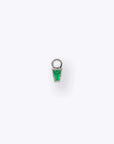 Linda Charm - 14K WHITE - Emerald