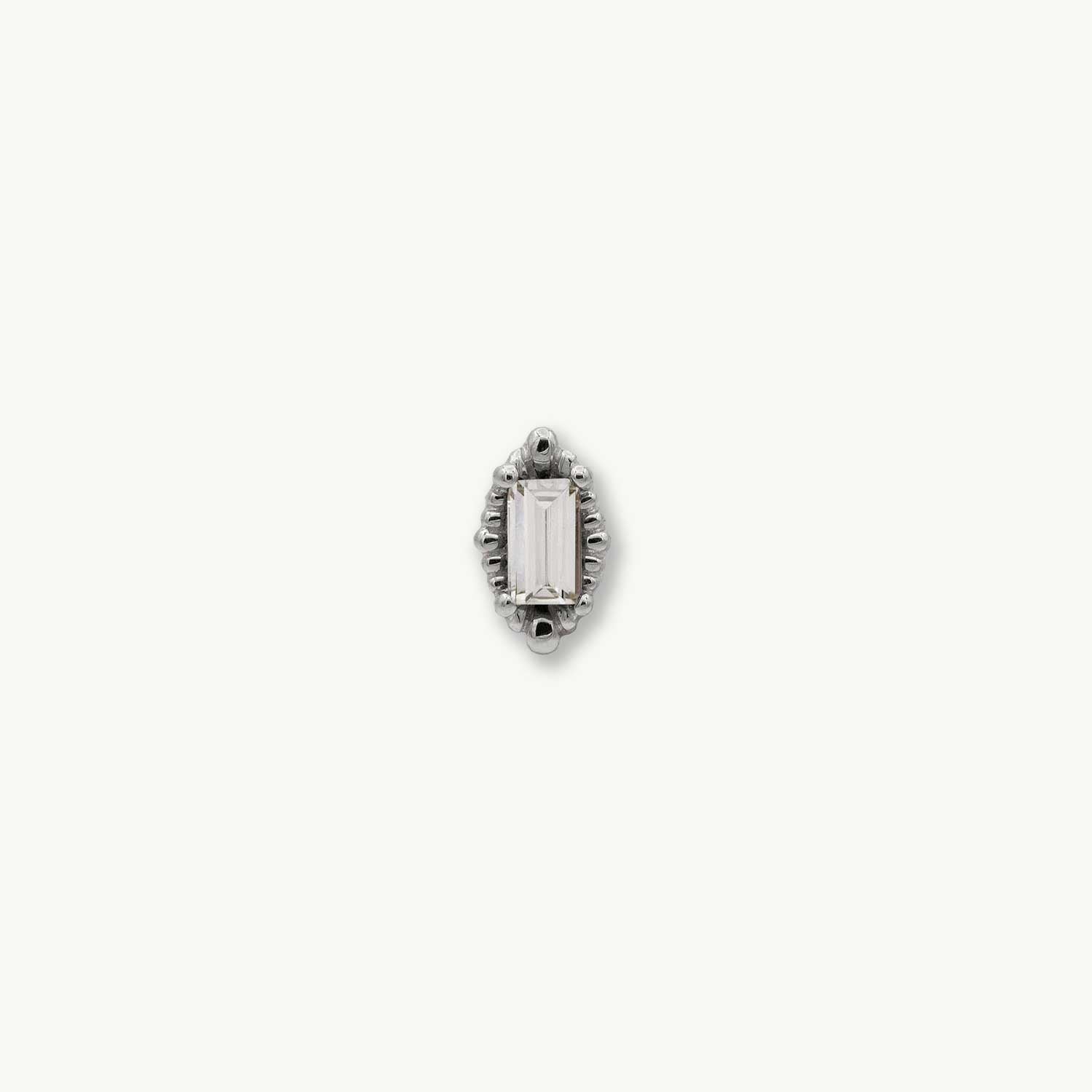 Melange Baguette - 14K WHITE - Diamond