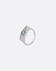 Mati Ring - SILVER - London Blue Topaz