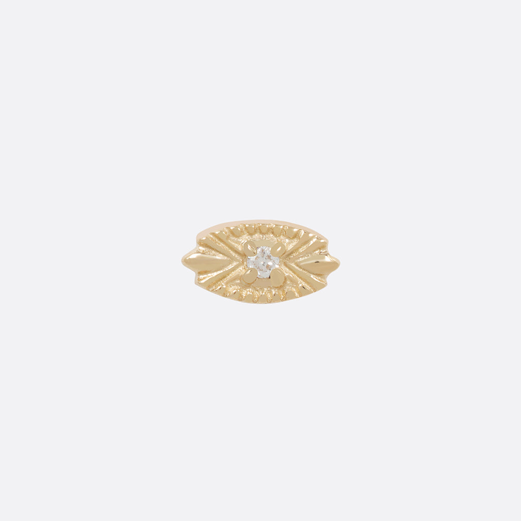 Nazar - Diamond Threadless Solid Gold Ends | Tether Jewelry