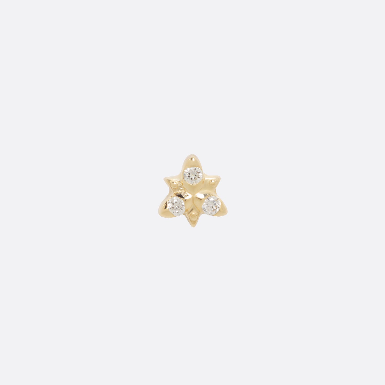 Neo - 14K YELLOW - Diamond Threadless Solid Gold Ends | Tether Jewelry