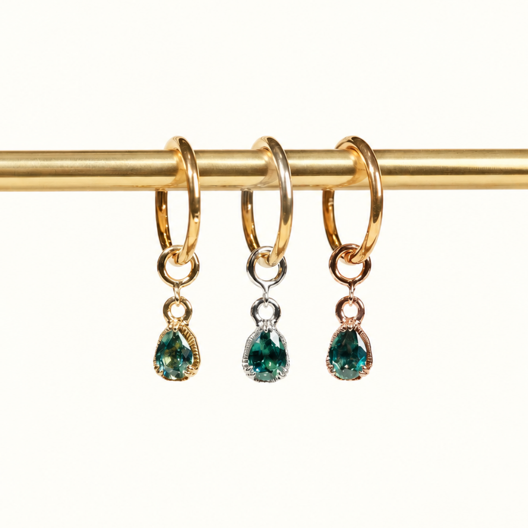 Chaka Pendant - 14K ROSE - Montana Sapphire