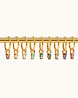 Linda Charm - 14K YELLOW - London Blue Topaz
