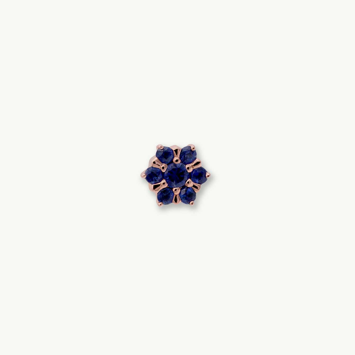 Peony - 14K ROSE - Blue Sapphire