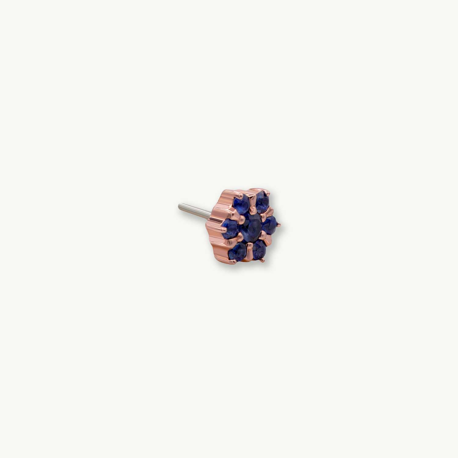Peony - 14K ROSE - Blue Sapphire