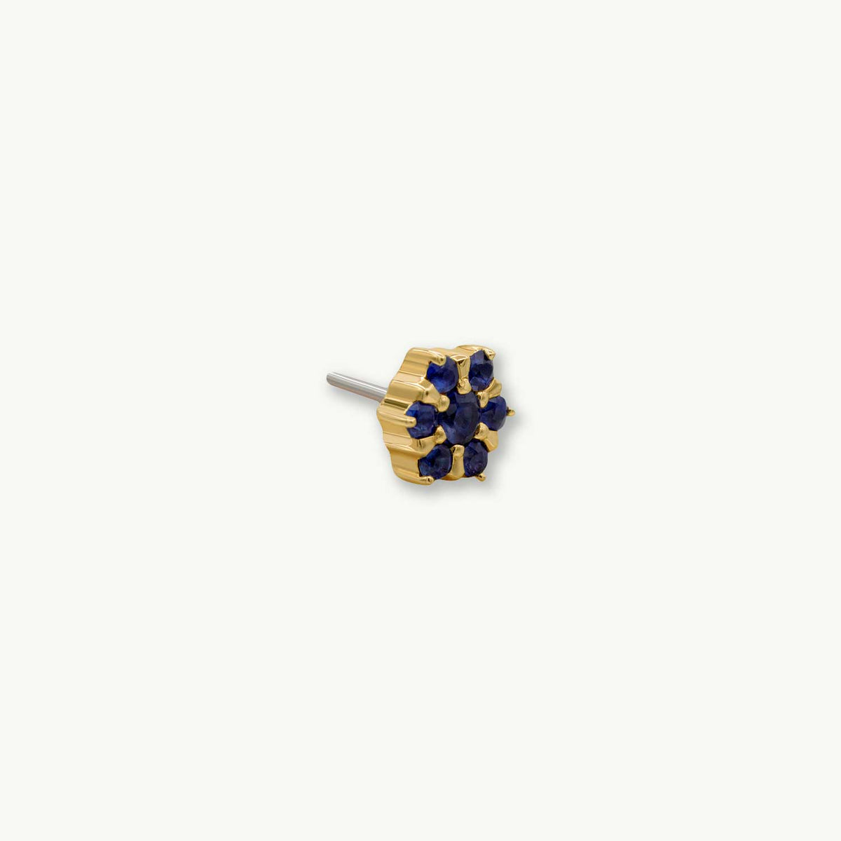 Peony - 14K YELLOW - Blue Sapphire