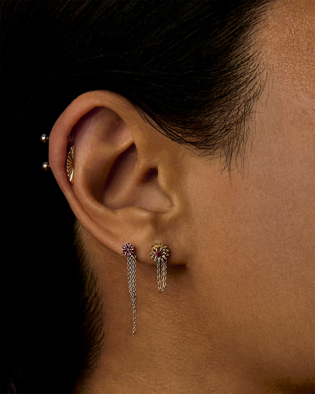 Horizon - 14K YELLOW Threadless Solid Gold Ends | Tether Jewelry