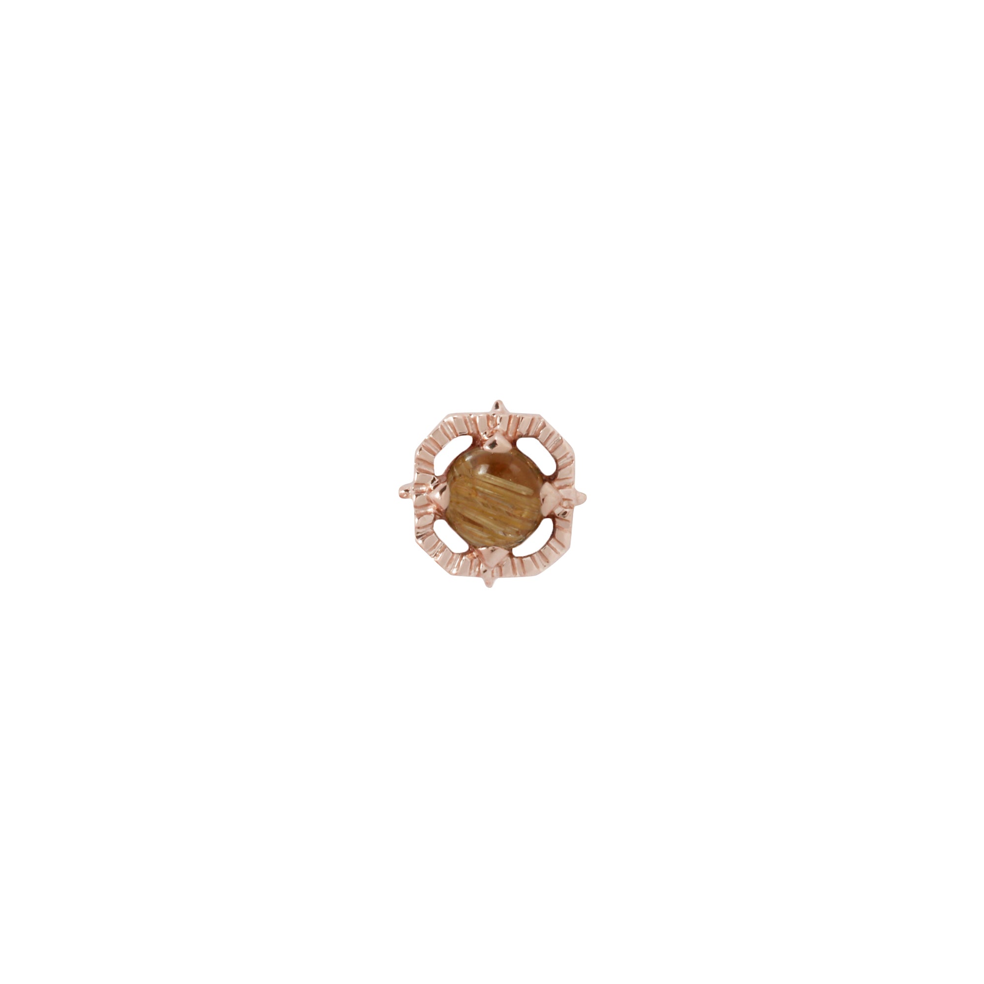 Gem Kappa 04 - 14K ROSE - Rutilated Quartz