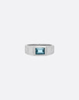 Verse Ring - SILVER - London Blue Topaz