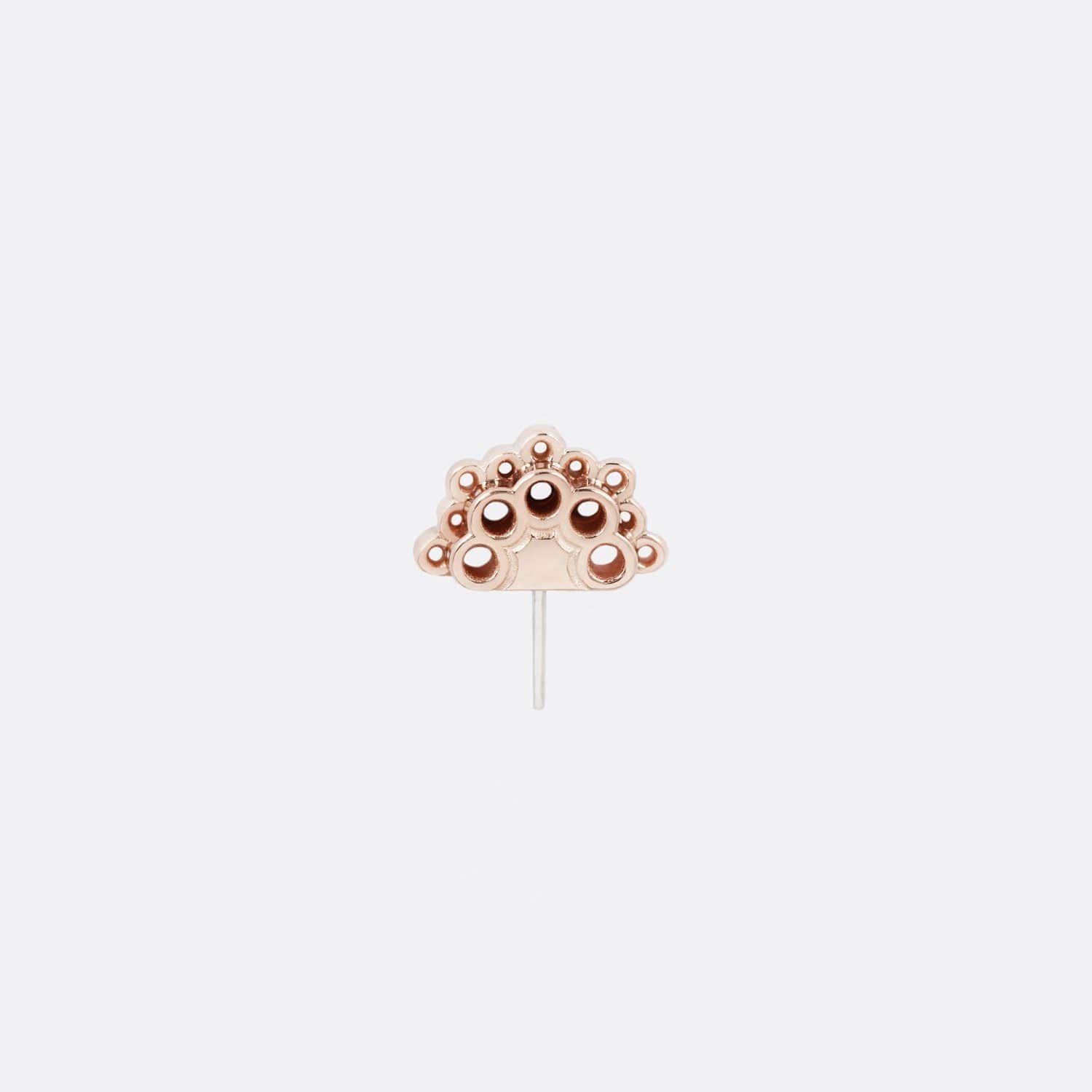 threadless solid 14 karat 14k gold ends for body jewelry rose gold – Tether
