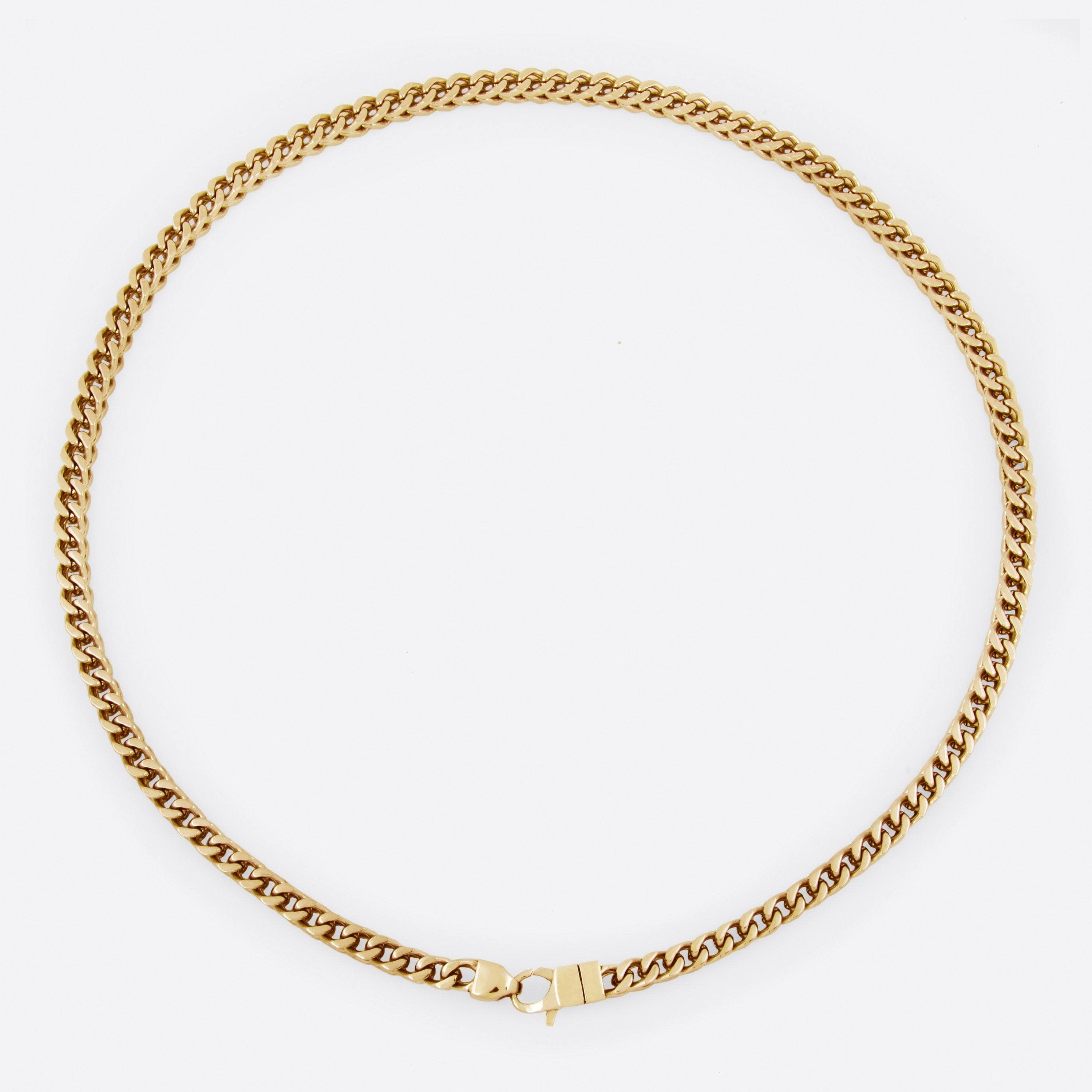 Franco Spinal Chain Necklace - GOLD