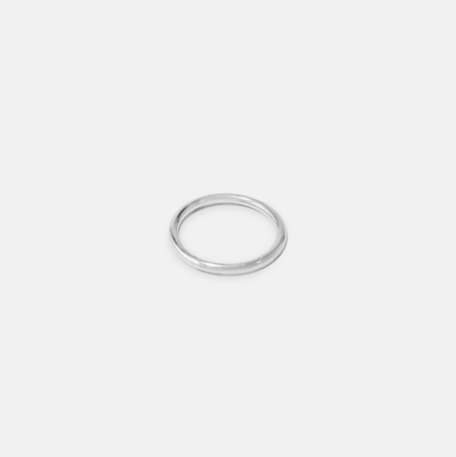Classic Seam Ring - 14K WHITE
