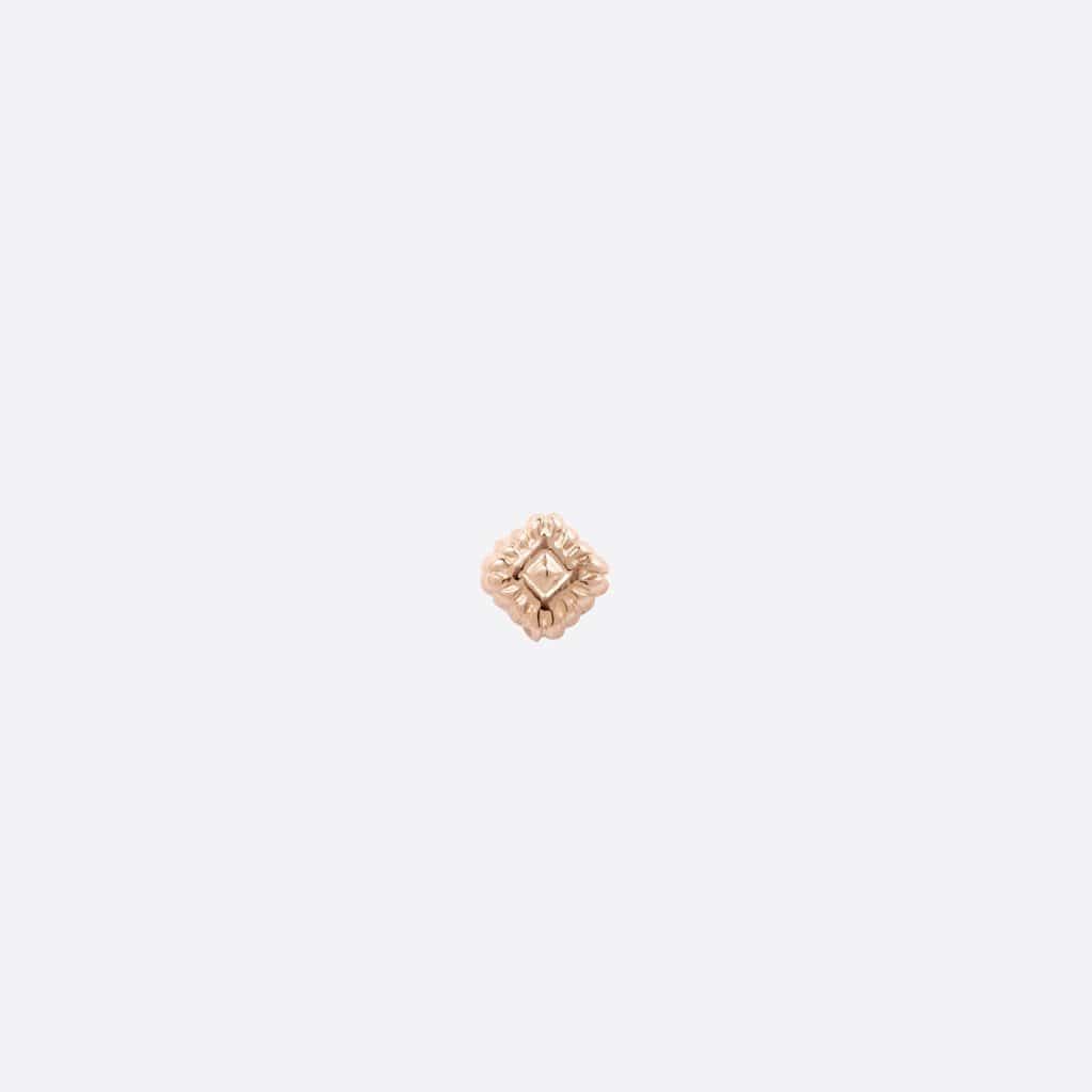 Threadless End Omega Zeta 04 - 14K ROSE Threadless Solid Gold Ends | Tether Jewelry