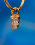 Linda Tapered Baguette Charm - 14K ROSE - Diamond
